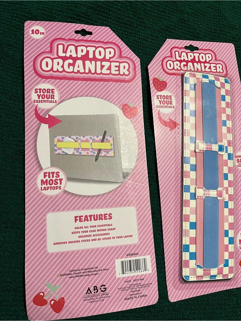 NWT Laptop Organizer Strap - Pink & Purple Designs (2 units)